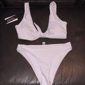 NWT white bikini